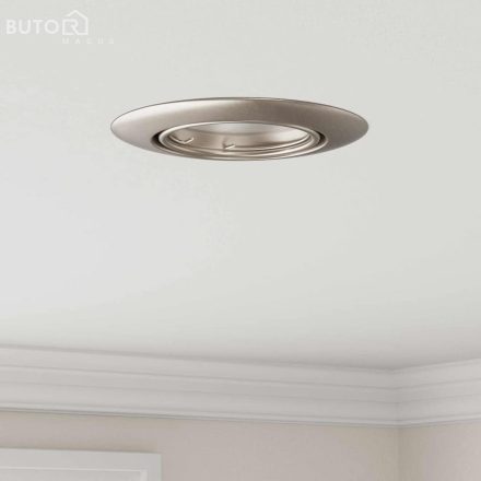 vidaXL Beépített Spotlámpák 6 db Kerek GU10 Ezüst Ø90 mm Acél