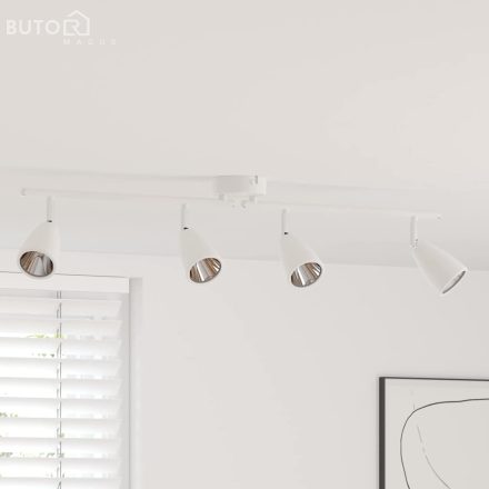 vidaXL Mennyezeti reflektor 4 irányú állítható fehér GU10
