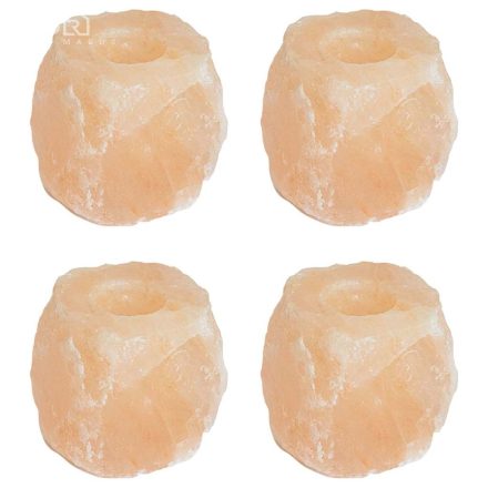 vidaXL Sókő Tealight Tartók 4 db 2,8 kg Rózsaszín