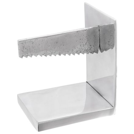 vidaXL Könyvtámaszok 2 db Ezüst 11x14x17,5 cm Alumínium Fűrészelve