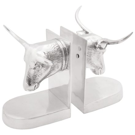 vidaXL Könyvtámaszok 2 db Ezüst 21,5x15,5x20 cm Alumínium Bika