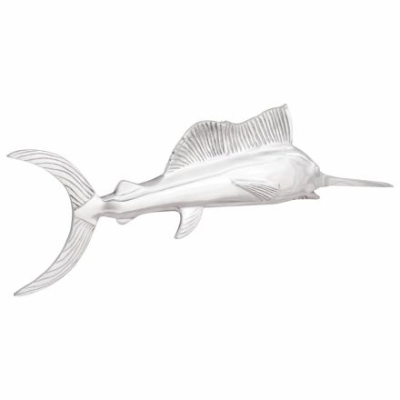 vidaXL Szobor Ezüst 91 x 8 x 26 cm Alumínium