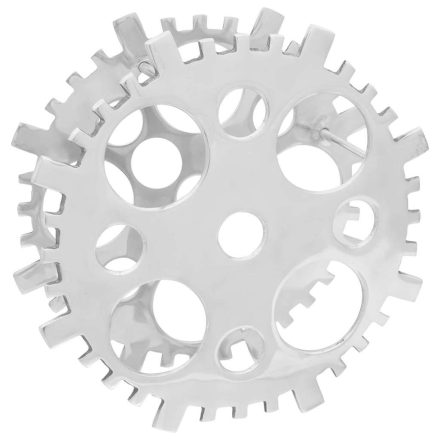 vidaXL ezüst borosállvány 15.4x5.5x15.4 inch Alumínium