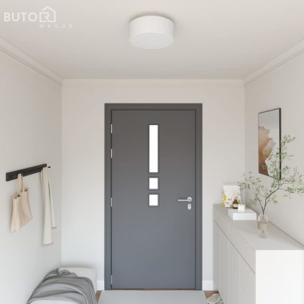 vidaXL Mennyezeti Lámpák Flush Mount Fehér Ø 30 cm Szövet E27