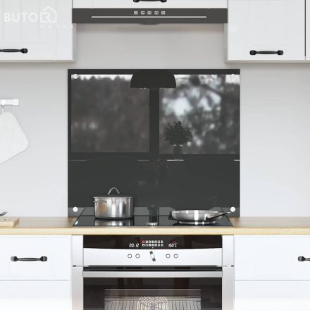 vidaXL Konyhai Hátfal Sötétszürke 70x60x0,6 cm Edzett Üveg
