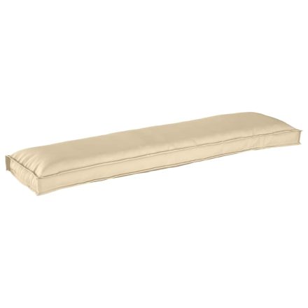 vidaXL Bézs Paletta Párna Padhoz 150 x 40 x 8 cm Oxford Szövet