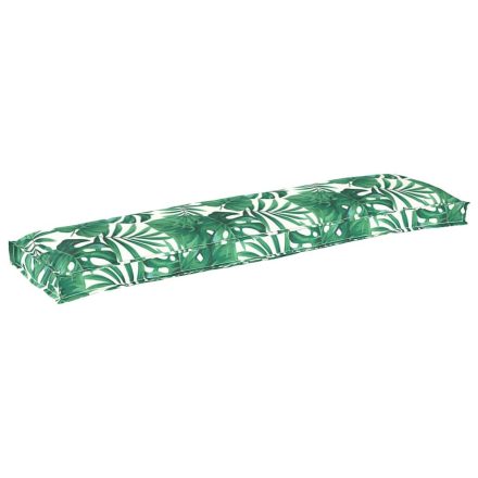vidaXL Raklap párna padhoz Levélminta 150 x 40 x 8 cm Oxford szövet