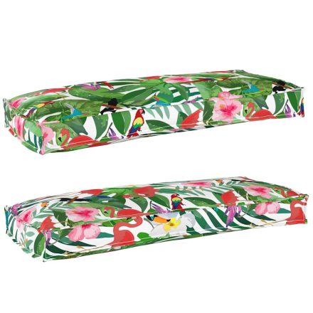 vidaXL Raklap Párnák Padhoz 2 db Trópusi Dzsungel 100x40x8 cm Oxford Szövet