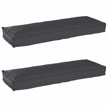 vidaXL Raklap párna készlet 2 pcs Fekete 120 x 40 x 8 cm Oxford szövet