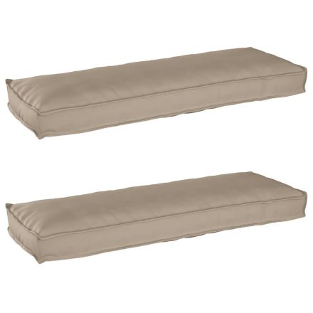 vidaXL Raklap párna készlet 2 pcs Tópszínű 120 x 40 x 8 cm