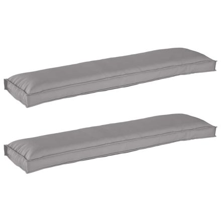 vidaXL Raklap párna készlet 2 pcs Szürke 150 x 40 x 8 cm Oxford szövet