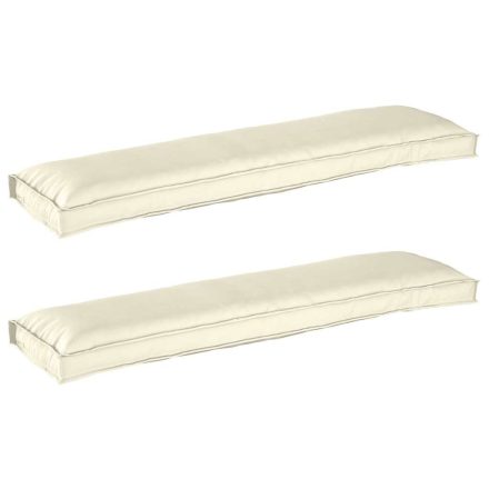 vidaXL Raklap párna készlet 2 pcs Krém 150 x 40 x 8 cm Oxford szövet