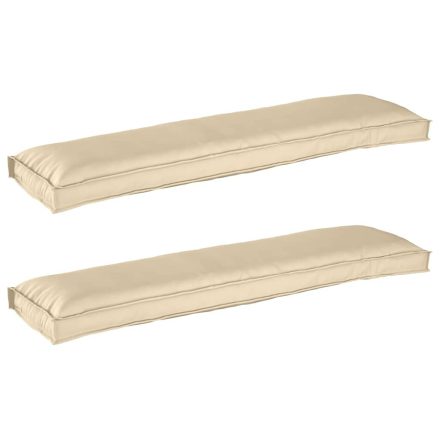 vidaXL Raklap párna készlet 2 pcs Bézs 150 x 40 x 8 cm Oxford szövet