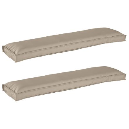 vidaXL Raklap párna készlet 2 pcs Tópszínű 150 x 40 x 8 cm