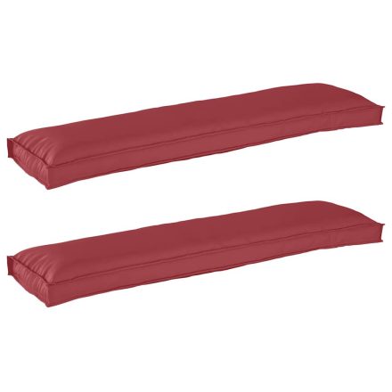 vidaXL Raklap párna készlet 2 pcs bordó 150 x 40 x 8 cm Oxford szövet