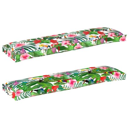 vidaXL Raklap párna készlet 2 pcs Trópusi dzsungel 150 x 40 x 8 cm