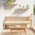 vidaXL Raklap párna készlet 2 pcs Krém 180 x 40 x 8 cm Oxford szövet