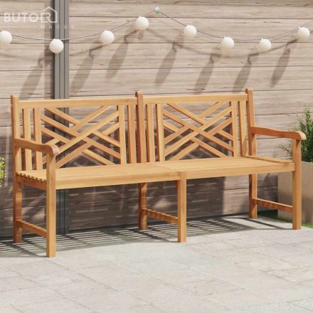 vidaXL Kerti pad Barna 228 x 60 x 90 cm Tömör tíkfa