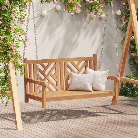 vidaXL Hinta Pad Egyéb Barna 114 x 60 x 64 cm Tömör tíkfa