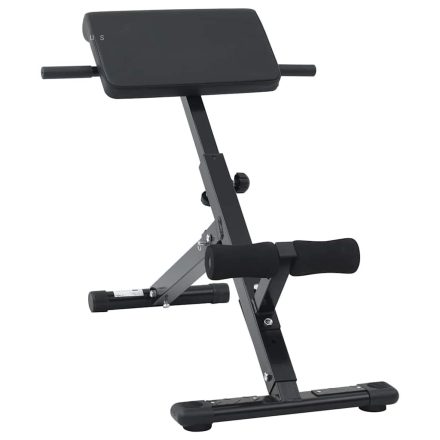 vidaXL Hyperextension Pad 120 kg Összecsukható és állítható acél
