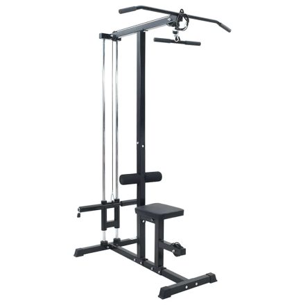 vidaXL Lat Pulldown Gép Állítható Üléssel 80 kg Terhelhetőséggel Acél