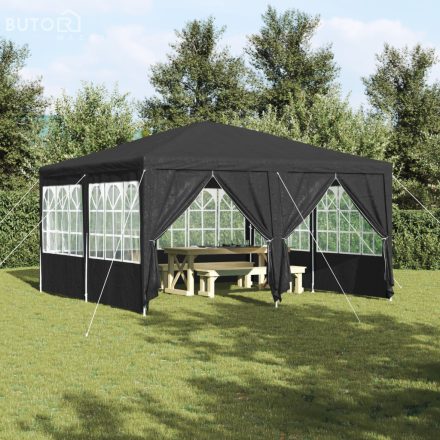 vidaXL Parti Sátor 8 Oldalfallal Antracit 4x4 m PE