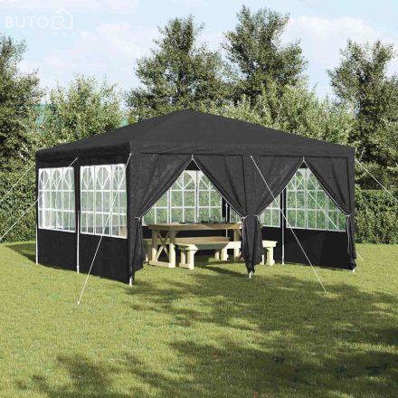 vidaXL Partysátor Antracit és Fehér 400 x 400 x 266 cm