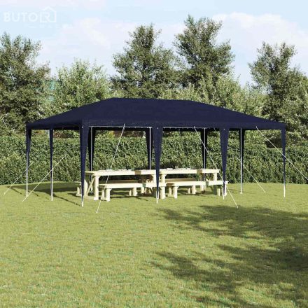 vidaXL Partysátor Kék és Fehér 600 x 400 x 266 cm Poliészter és acél