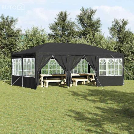 vidaXL Partysátor Antracit és Fehér 600 x 400 x 266 cm