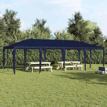 vidaXL Partysátor Kék és Fehér 800 x 400 x 266 cm Poliészter és acél