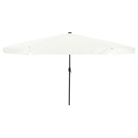 vidaXL Kert Napernyő LED Fényekkel ø395x245 cm Homokfehér