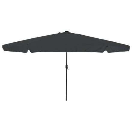 vidaXL Kültéri Napernyő LED Fényekkel ø395x245 cm Antracit