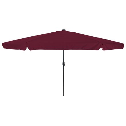 vidaXL Kerti Napernyő LED Fénnyel ø395x245 cm Bordeaux Piros