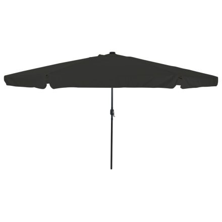 vidaXL Kerti Napernyő LED Fénnyel ø395x245 cm Fekete