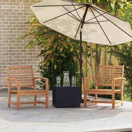 vidaXL Kerti székek 2 pcs Barna 60 x 65 x 76.5 cm Tömör tíkfa