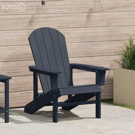 vidaXL Adirondack szék Tengerészkék 74x82x91 cm HDPE