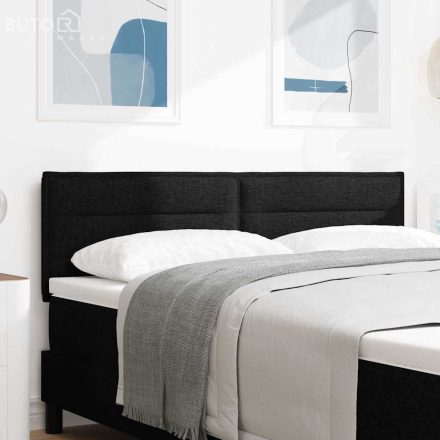 vidaXL Fejtámla Magasság állítható fejtámlával Fekete 140 cm szövet