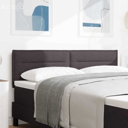 vidaXL Fejtámla Magasság állítható Kézi sötétbarna 140 cm szövet