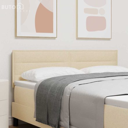 vidaXL Fejtámla Magasság állítható fejtámlával Kézi Krém 140 cm szövet