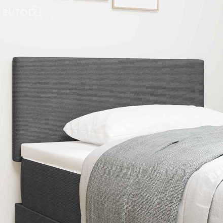 vidaXL Fejtámla fejtámlával Világosszürke 90 cm Sávos Szövet