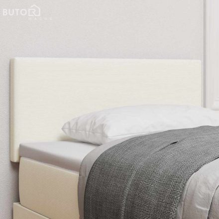 vidaXL Fejtámla fejtámlával Krém 90 cm Sávos Szövet