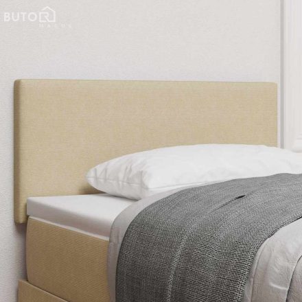 vidaXL Fejtámla fejtámlával Világosszürke 90 cm Sávos Szövet