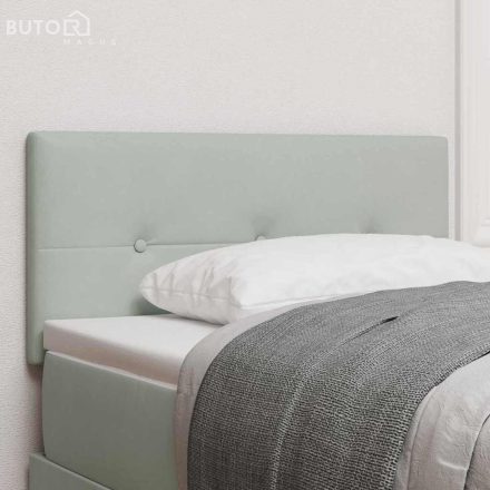 vidaXL Fejtámla Falra szerelhető Világosszürke 80 cm Bársony