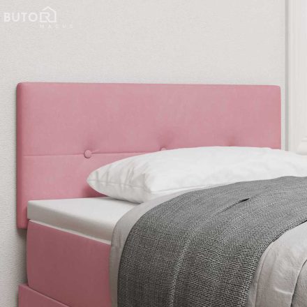 vidaXL Fejtámla Falra szerelhető fejtámlával Rózsaszín 80 cm Bársony