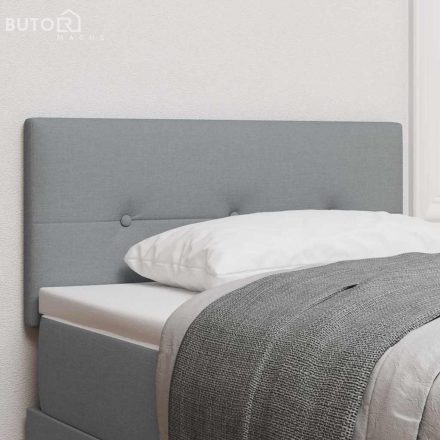 vidaXL Fejtámla fejtámlával Világosszürke 90 cm szövet