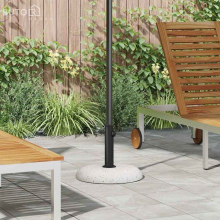 vidaXL Napernyőtalp Fehér és fekete 45 x 45 x 40 cm Beton és Fém