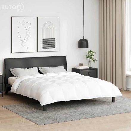 vidaXL Takarók és párnák Fehér 240 x 200 cm Pehely