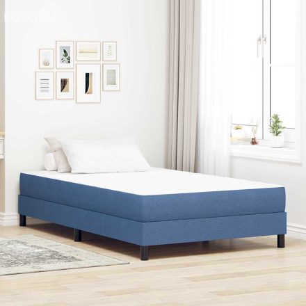 vidaXL Ágy Matrac matracmal Kék 120 x 200 cm szövet