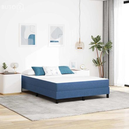vidaXL Ágy Matrac matracmal Kék 140 x 190 cm szövet