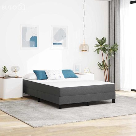 vidaXL Ágy Matrac matracmal Szürke 140 x 200 cm szövet